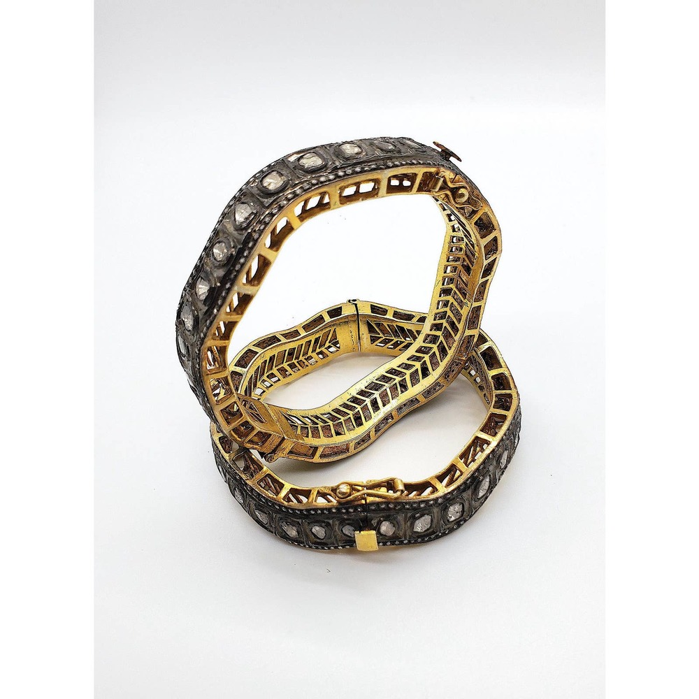 Victorian Rose cut Diamond Bangle